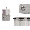 GREY CURTAIN 140X260CM 8 RINGS