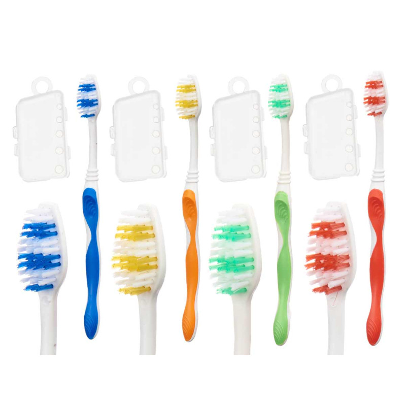 SET 4 CEPILLOS DIENTES FUNDA