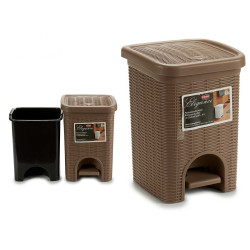 PAPELERA ELEGANCE PEQ 6L BEIGE