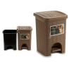 PLASTIC PAPER BIN SMALL 6L BEIGE