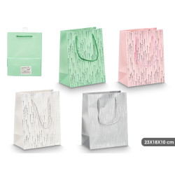 SACO PRESENTE PONTOS SORT 4 CORES 23X18X10CM