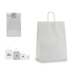 SAC PAPIER BLANC MOY