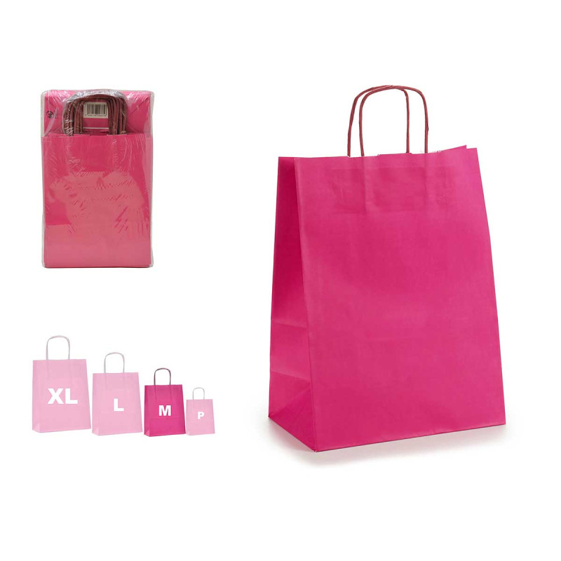 BORSA CARTA ROSA PICC