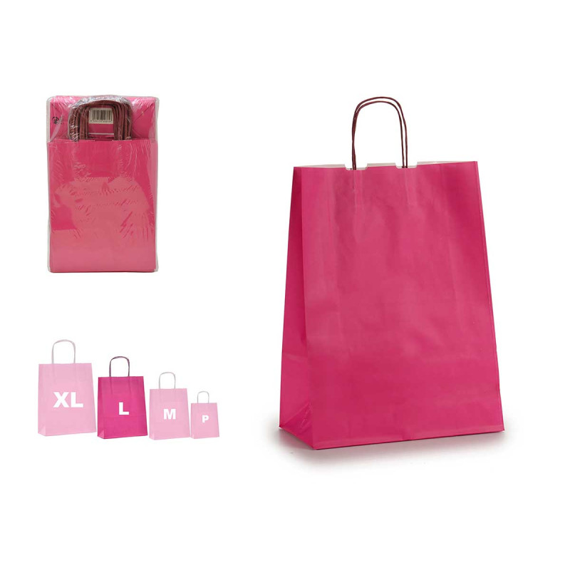 BOLSA PAPEL MAGENTA MED