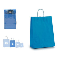 SAC PAPIER BLEU MOY