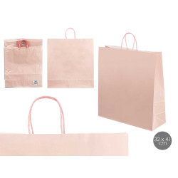 SACCHETTO DI CARTA ROSA MED 32X41CM