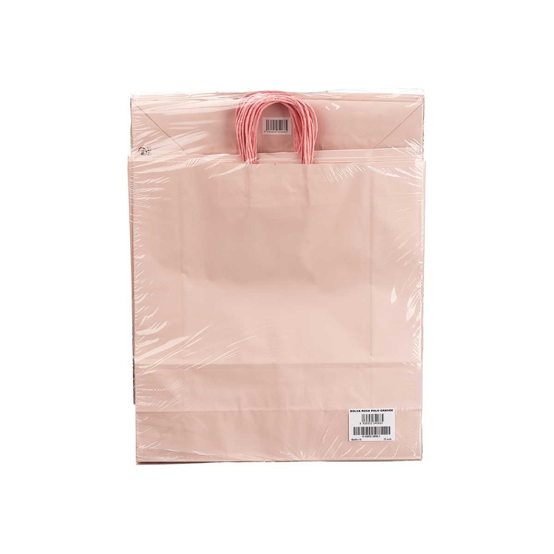 SACCHETTO DI CARTA ROSA MED 32X41CM