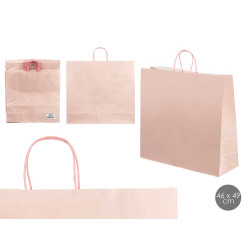 PAPER BAG PALE PINK LARGE 46X49CM