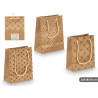 HANDLE BAG KRAFT ASSORTED 3 PATTERN 23X18X10CM