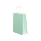 SAC EN PAPIER VERT MENTHE MINI 18X24CM