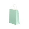 SAC EN PAPIER VERT MENTHE MINI 18X24CM