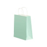 SAC EN PAPIER VERT MENTHE PETIT 24X31CM