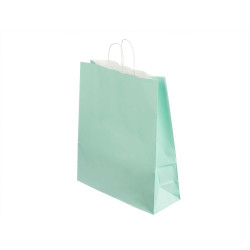 BOLSA PAPEL VERDE MENTA MED 32X41CM