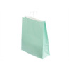 BOLSA PAPEL VERDE MENTA MED 32X41CM