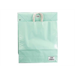 SACCHETTO DI CARTA VERDE MENTA GRD 46X49CM