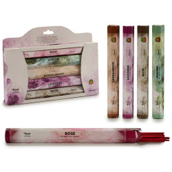 INCENSE SET 15 STICKS 5 FLOWER2 FRAG ASS