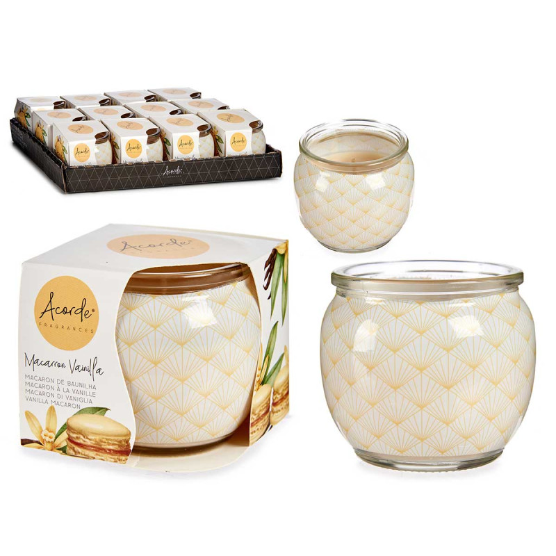 VANILLA MACAROON GLASS CANDLE