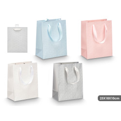 SACO PRESENTE RELEVO SORT 4 COR 23X18X10CM