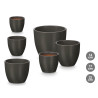 SET 3 POTS BOMBÉS 14 17 22CM ANTHRACITE MAT