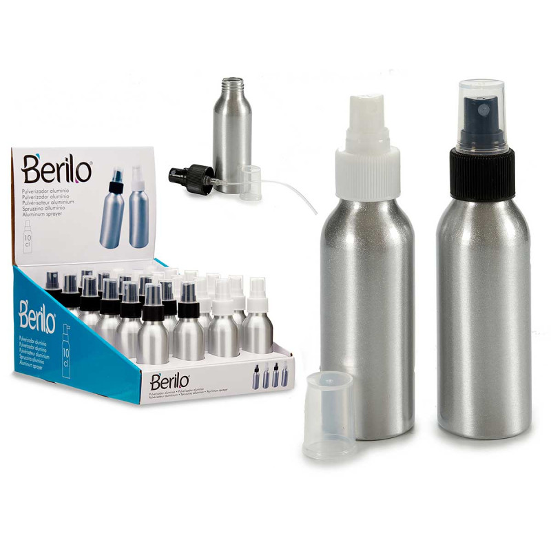 PULVERIZADOR ALUMINIO PLUGUE CURT 100ML SORT 2 COR