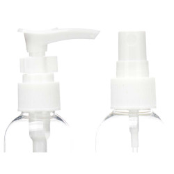 SET 3 COSMETICS BOTTLES WHITE LID