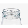 GARRAFA VIDRO MINI TAMPA PRATEADA 250ML
