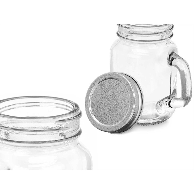 BARATTOLO QUADR VETRO TRASP C/COPERCHIO- 120ML