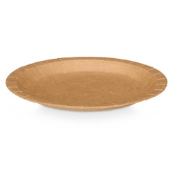 SET 24 ASSIETTES KRAFT 18 CM