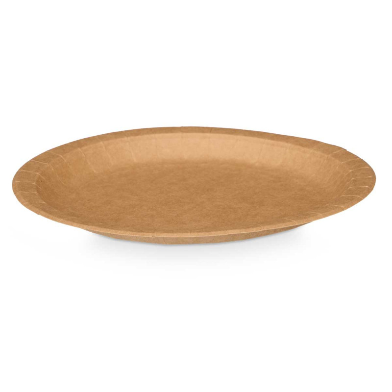 SET 12 ASSIETTES KRAFT 28 CM