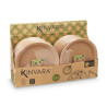 SET 12 KRAFT PLATES 28 CM