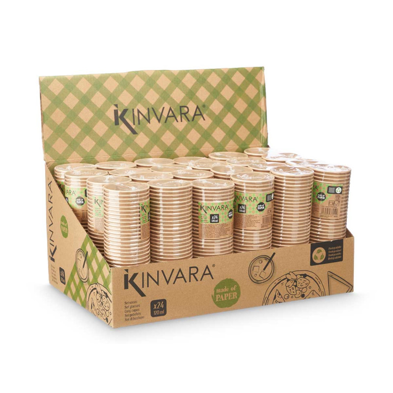 SET 24 BICCHIERI KRAFT 120 ML
