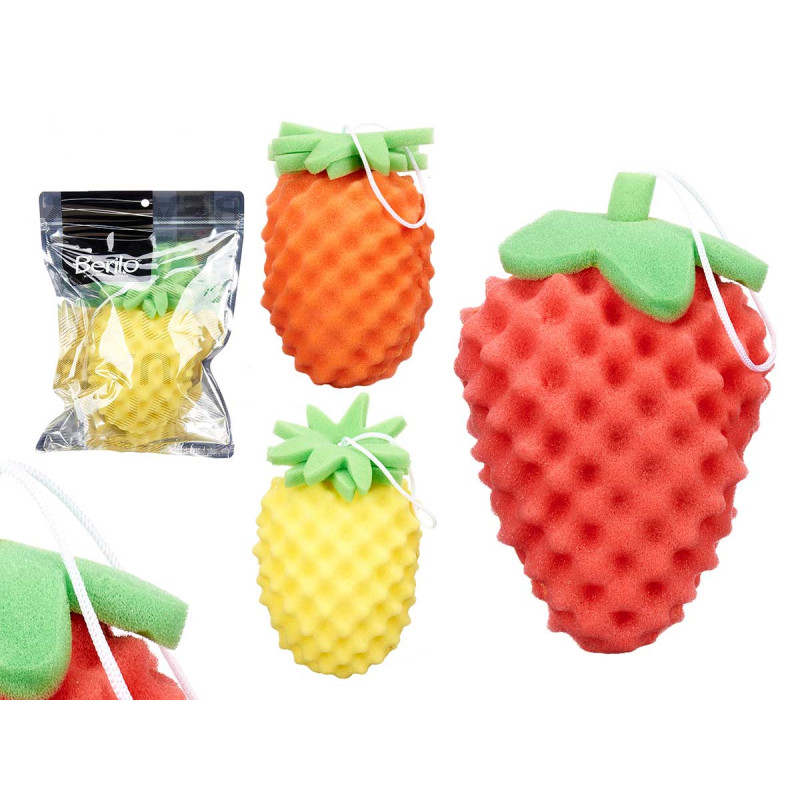 SPUGNE DA BAGNO FRUTTA ASS 3