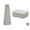 SET 10 SCATOLE STELLE CREMA