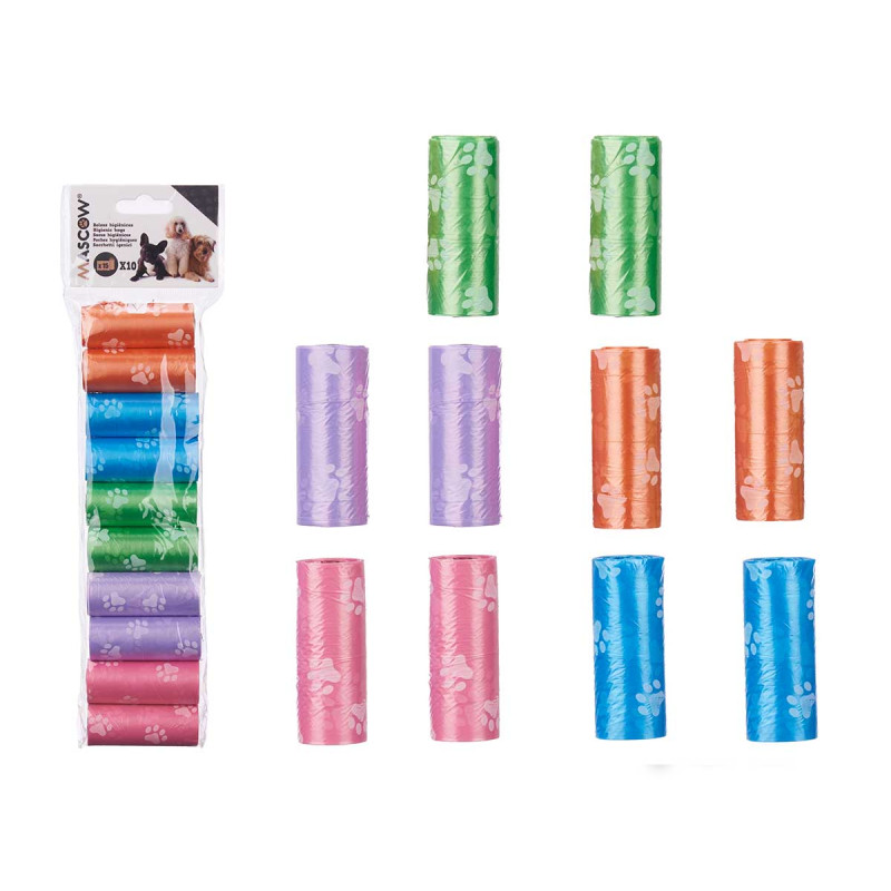 SET 10 ROLLS OF MASCOT BAG 15 PCS 