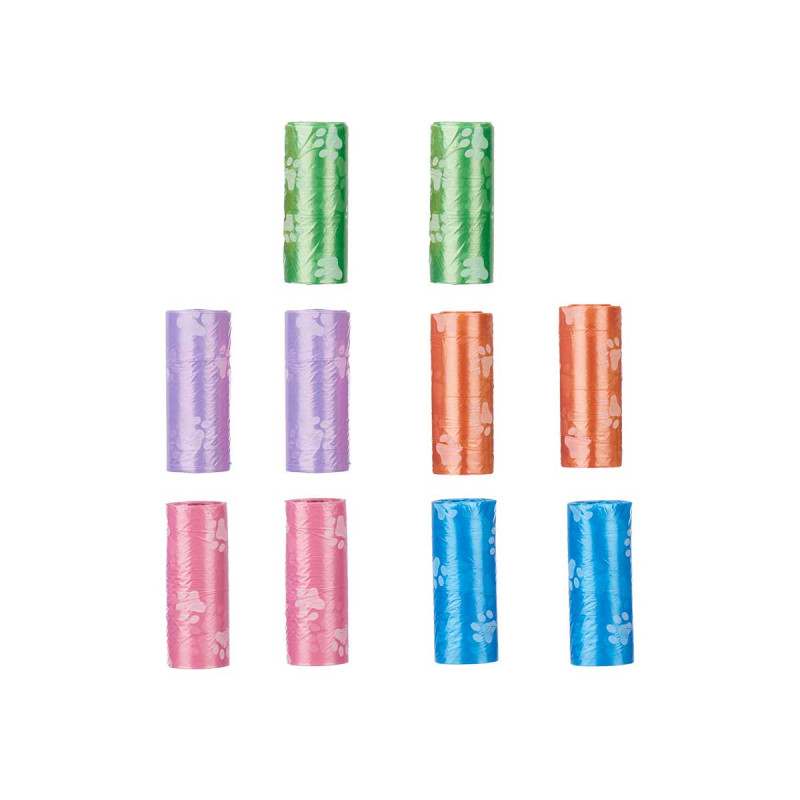 SET 10 ROULEAUX DE SACS À MASCOTTE 15 PCS 