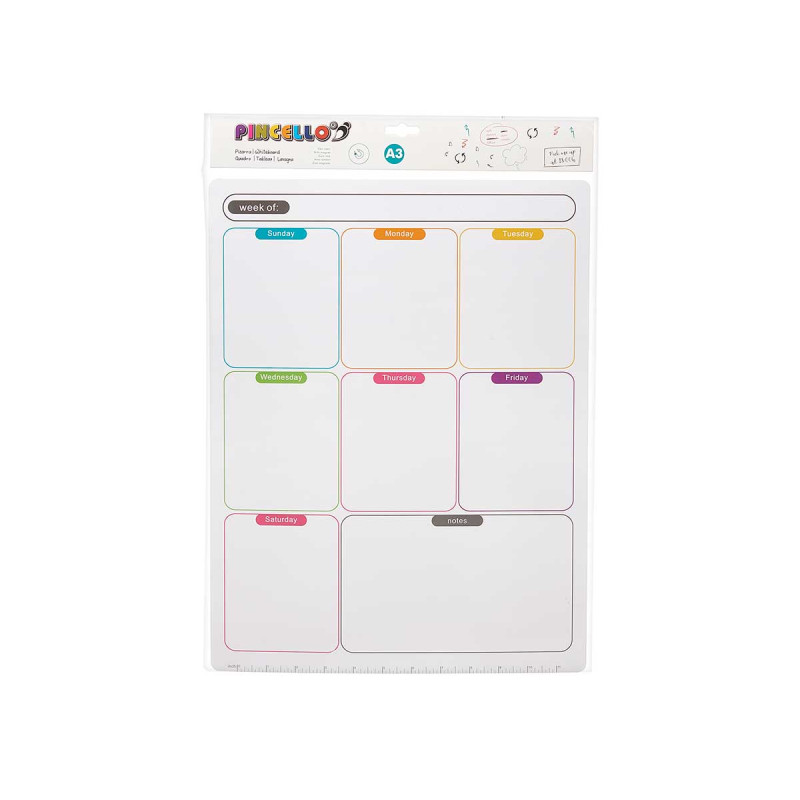 MAGNET POUR FRIGO NOTES A3 HEBDOMADAIRE