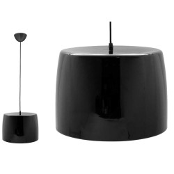 BLACK ROUND LAMP WITH ACRYLIC