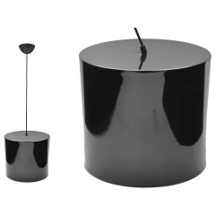 BLACK HIGH ROUND LAMP