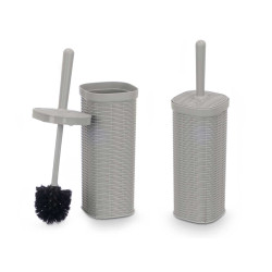 BROSSE ET PORTE-BROSSE WC ELEGANCE GRIS CLAIR