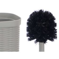 BROSSE ET PORTE-BROSSE WC ELEGANCE GRIS CLAIR