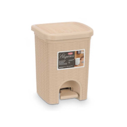 POUBELLE ELEGANCE PETIT 6L CRÈME