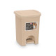BALDE DO LIXO ELEGANCE PEQ 6L BRANCO CREME