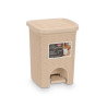 POUBELLE ELEGANCE PETIT 6L CRÈME
