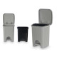 PAPELERA ELEGANCE PEQ 6L GRIS CLARO