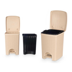 POUBELLE ELEGANCE GRAND 20L CRÈME