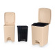 BALDE DO LIXO ELEGANCE PEQ 20L BRANCO CREME