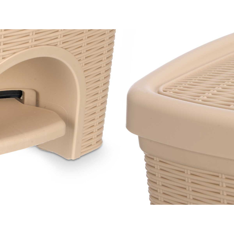BALDE DO LIXO ELEGANCE PEQ 20L BRANCO CREME