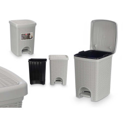BALDE DO LIXO ELEGANCE PEQ 20L CINZENTO CLARO