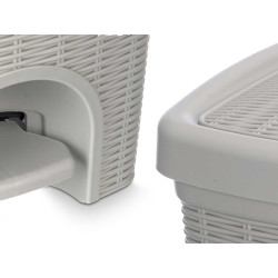 BALDE DO LIXO ELEGANCE PEQ 20L CINZENTO CLARO