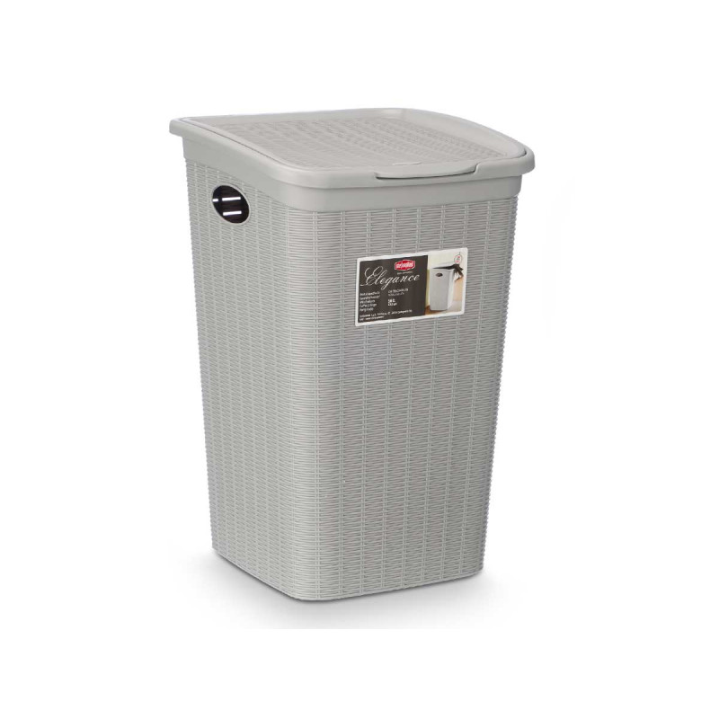 BALDE DO LIXO ELEGANCE PEQ 50L CINZENTO CLARO